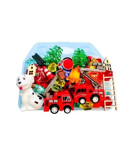 مجموعة عجينة اللعب – شاحنة الإطفاء المتوسطة