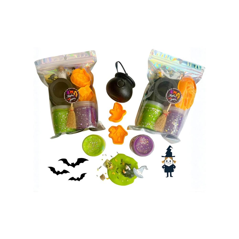 Mini Halloween Play Dough Kit-Multicolor-1