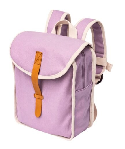Recycled cotton backpack - Purple