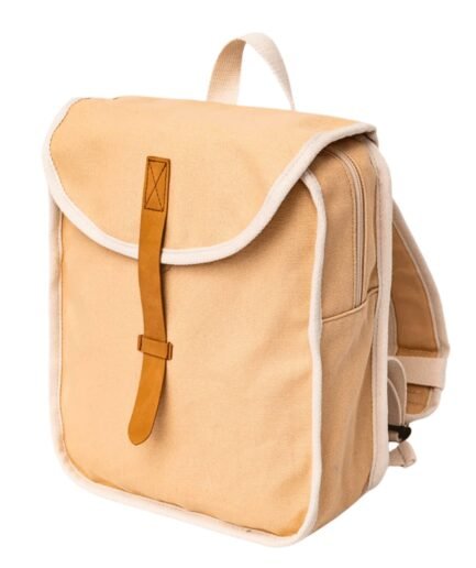 Recycled cotton backpack - Beige