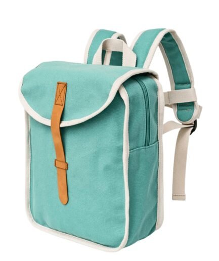 Recycled cotton backpack - Green