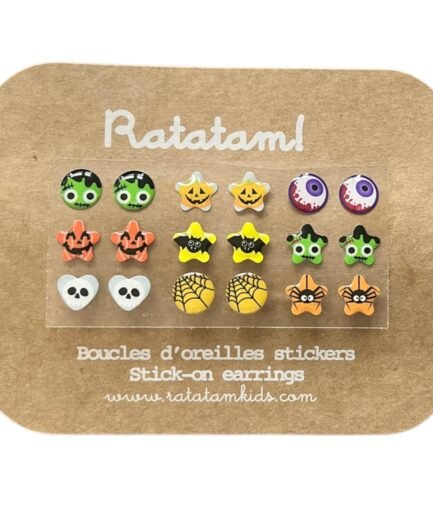 Set of 9 pairs of Earring Sticker Halloween
