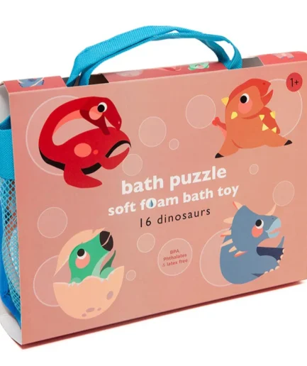 Soft foam bath puzzle dinosaurs