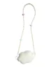 The Cloud Handbag with Jeweled Handle –Off White-1