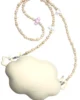 The Cloud Handbag with Jeweled Handle –Off White-2