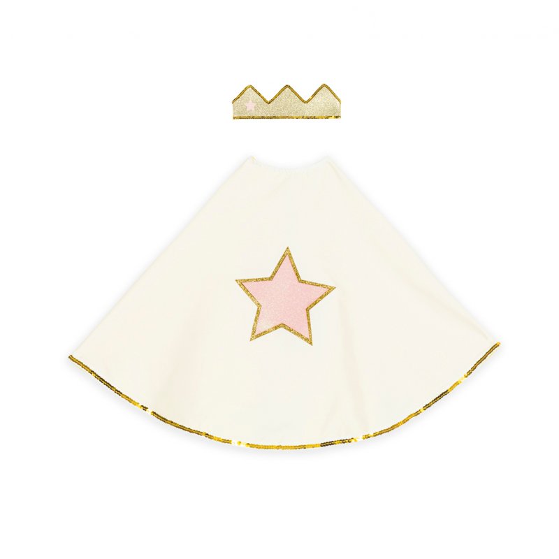 The baby cape and crown set – Gold-3