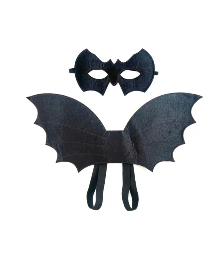 طقم الخفاش مع الأجنحة والقناع