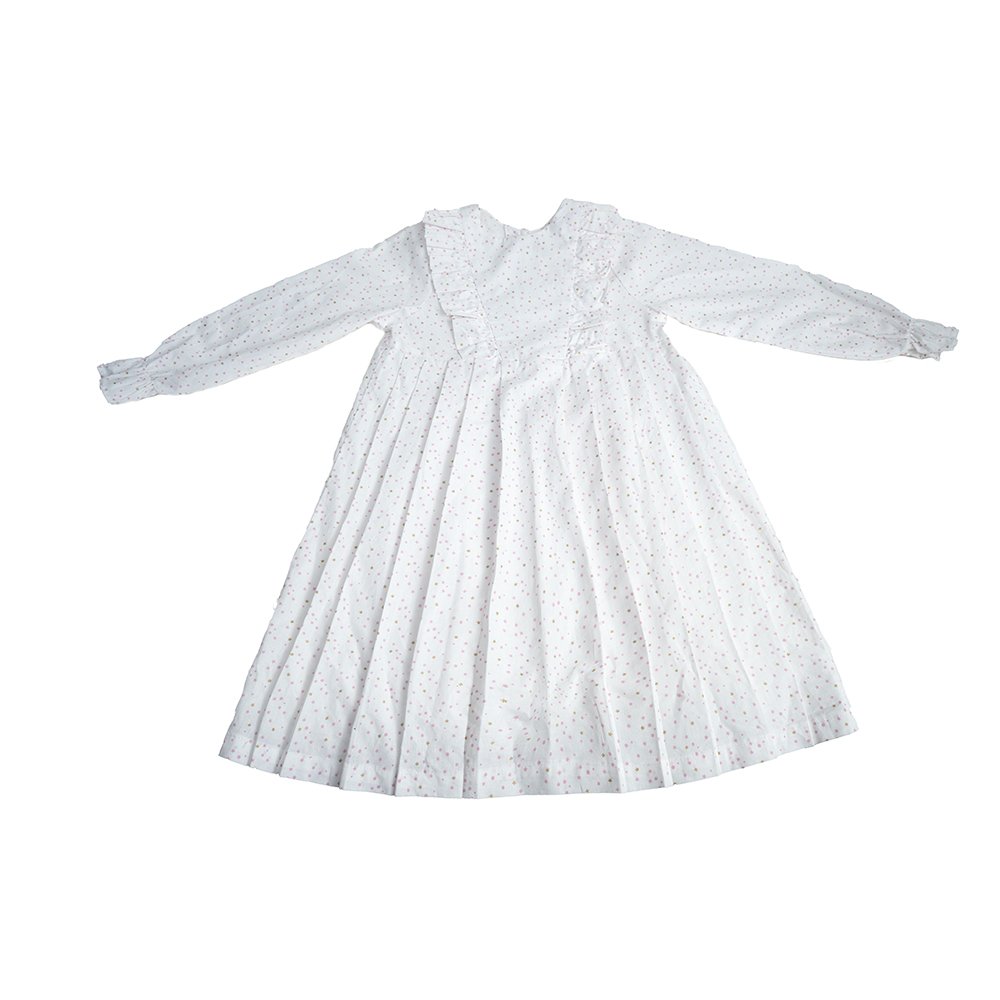 White Girl's Dress-White-1