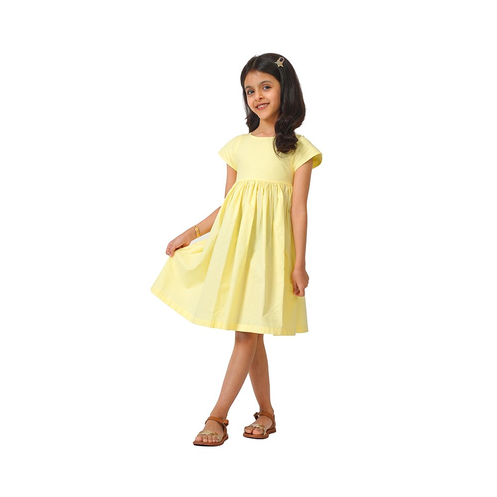 Yellow Girl's dress-Yellow-2