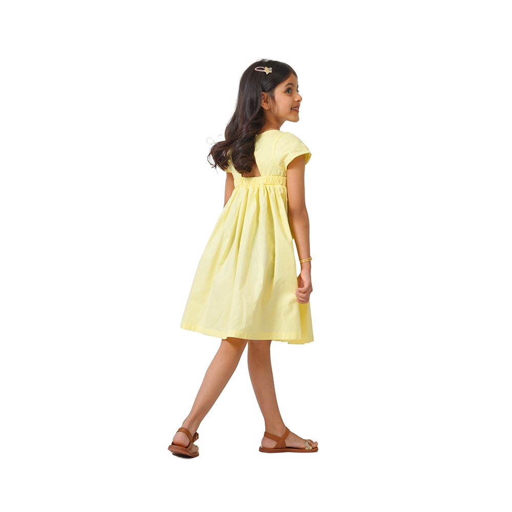 Yellow Girl's dress-Yellow-3