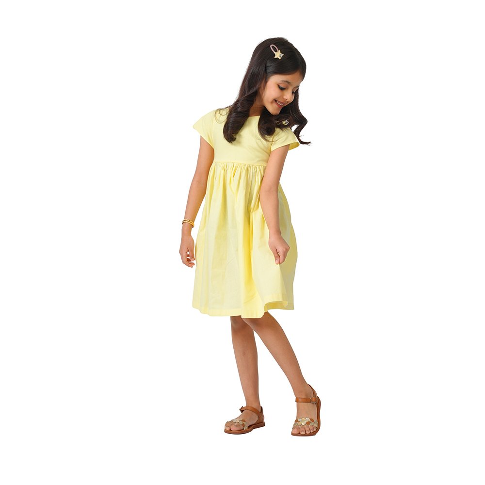 Yellow Girl's dress-Yellow-4