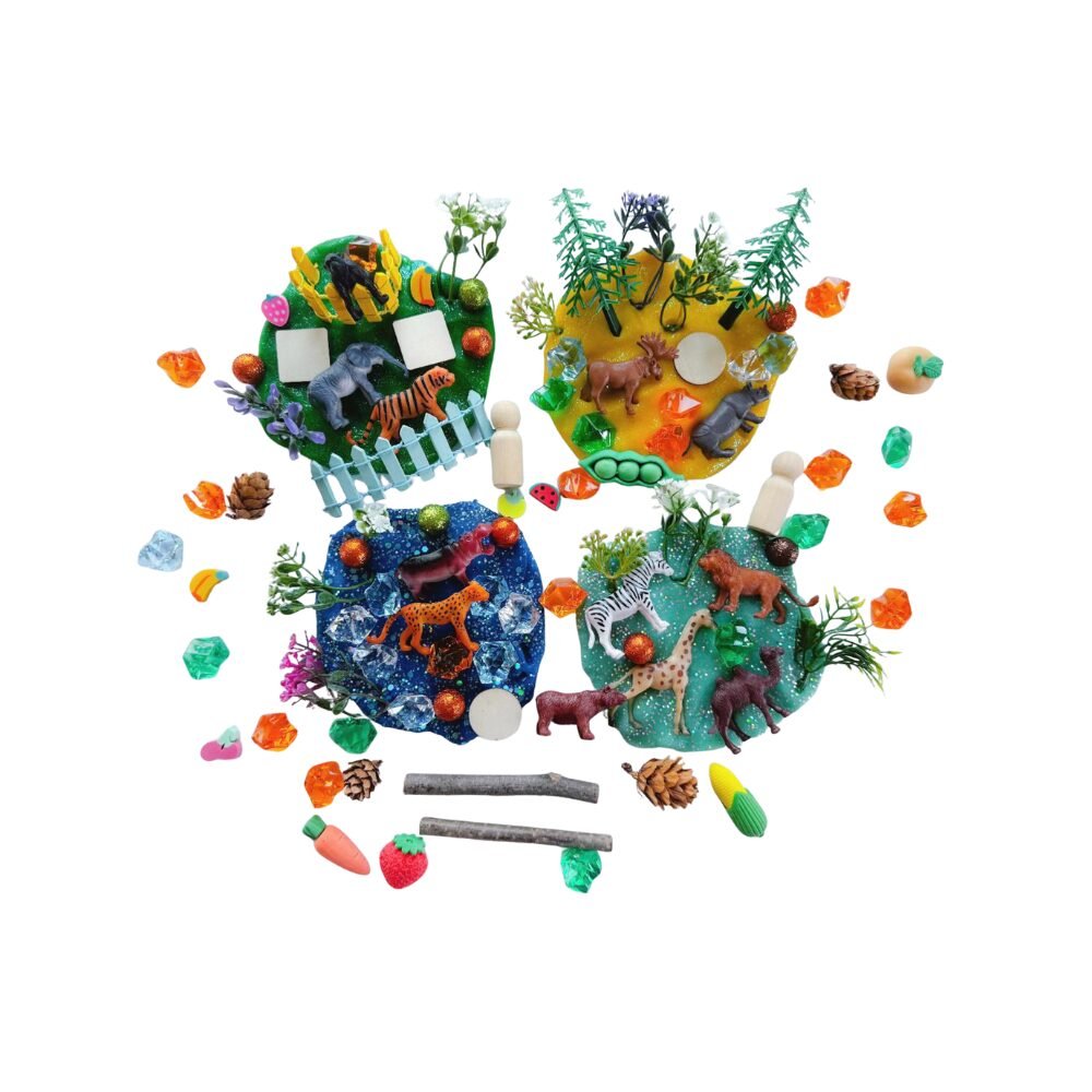 Zoo Play Dough kit-Multicolor-1