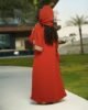 red abaya - back