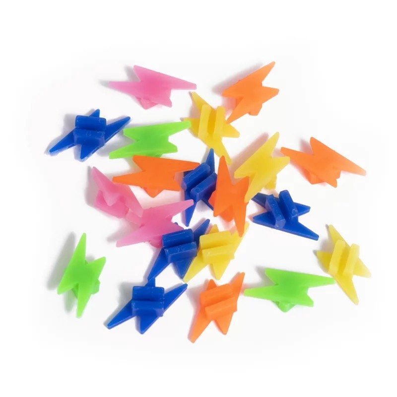 Lightning bolts bicycle wheel clip-Multicolor-1