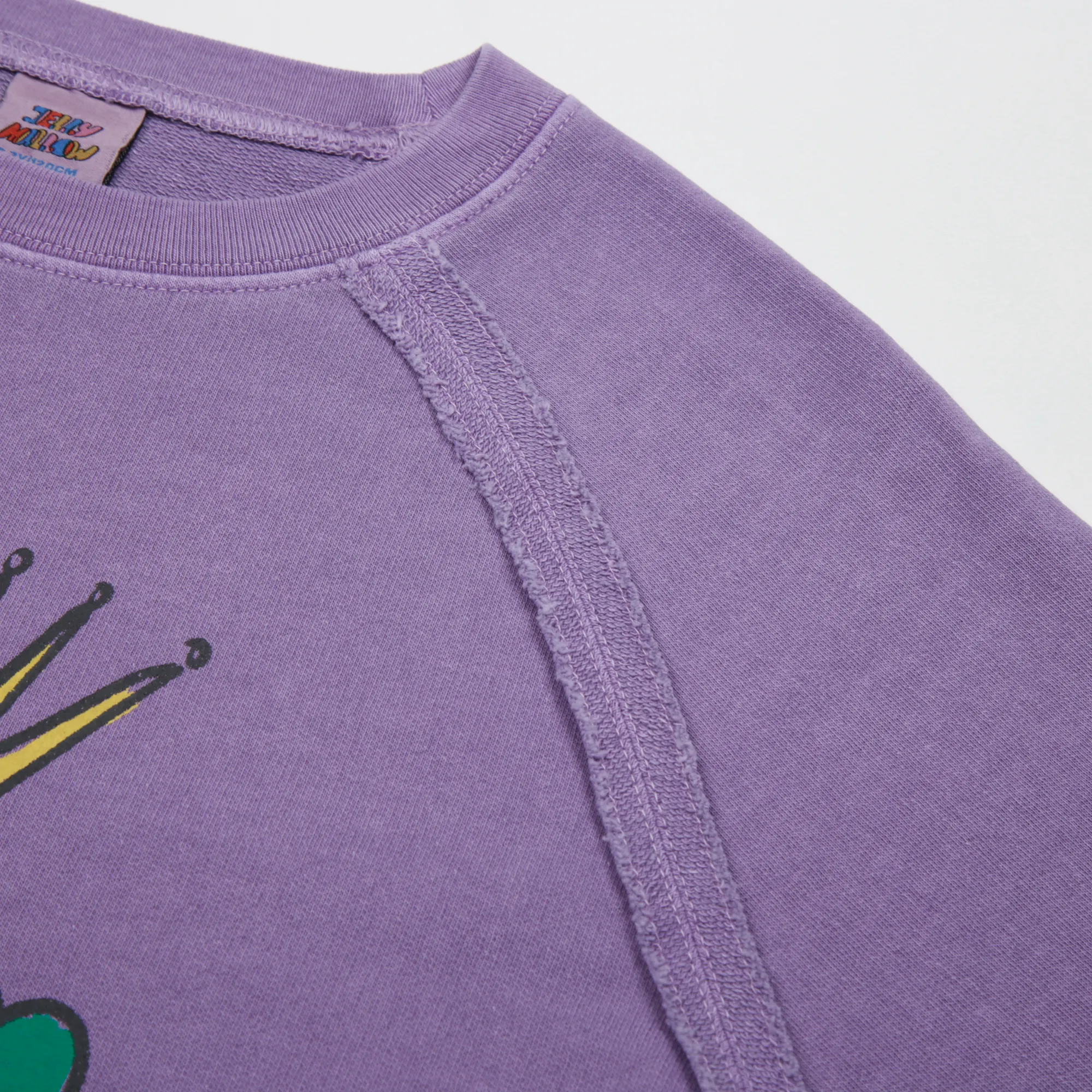 Broccoli Pigment Sweatshirt-Purple-1
