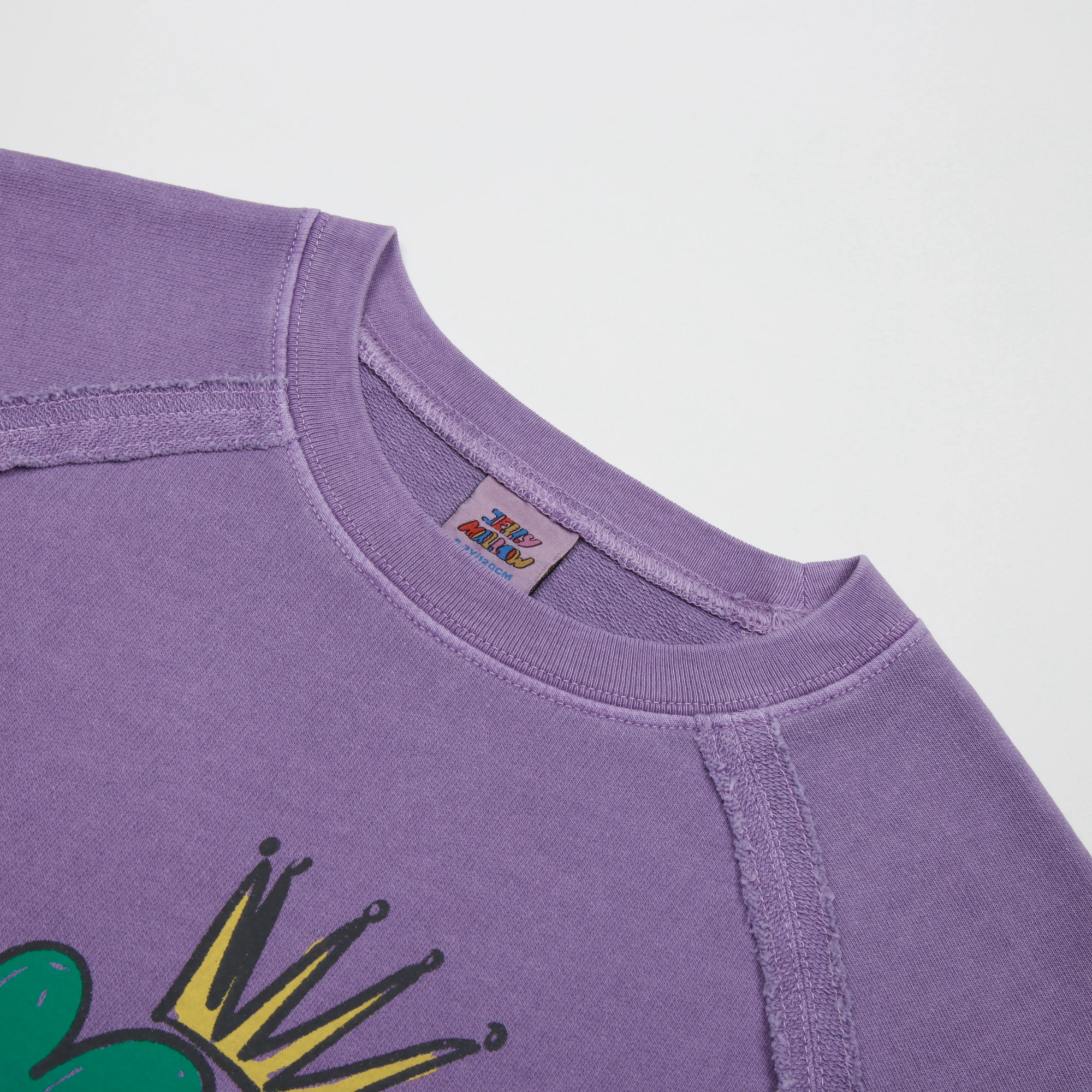 Broccoli Pigment Sweatshirt-Purple-2