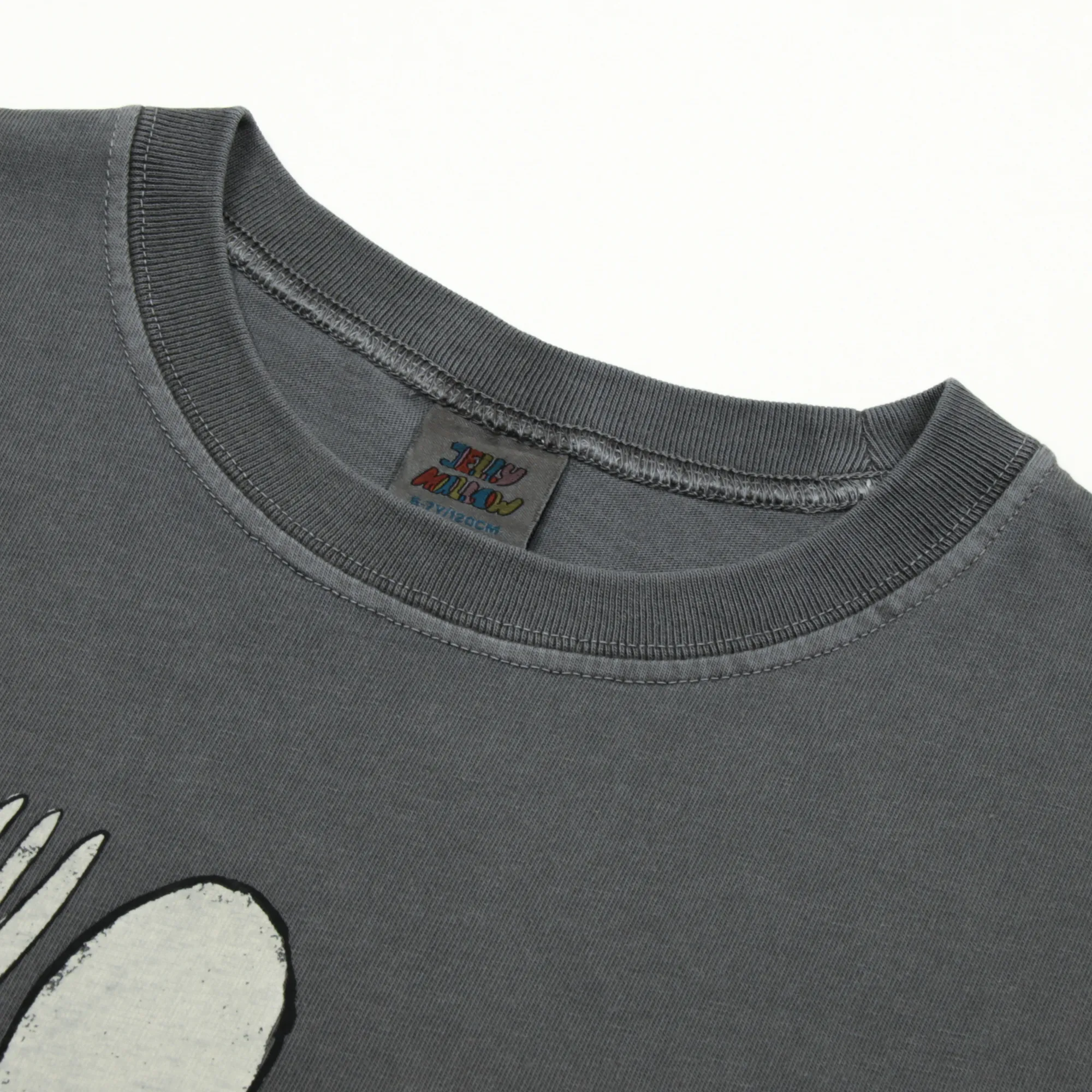 Dinner Pigment Longsleeve T-shirt-Grey-4