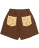 Star Pocket Shorts-Brown-2